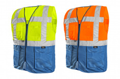 Reflexní výstražná pracovní vesta EN ISO 20471:2013 - oranžová Reflexní výstražná pracovní vesta EN ISO 20471:2013 - oranžová